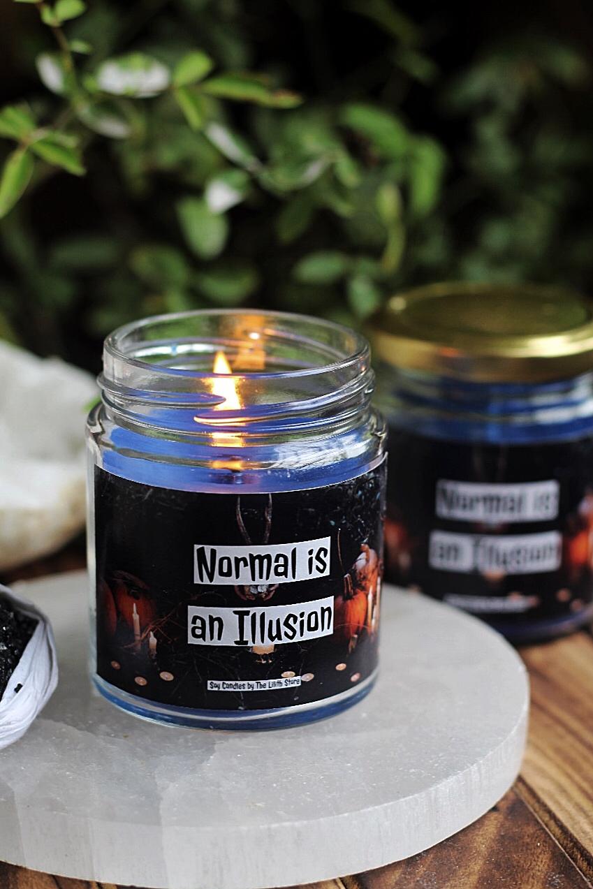 Normal Is Illusion Soy Candle