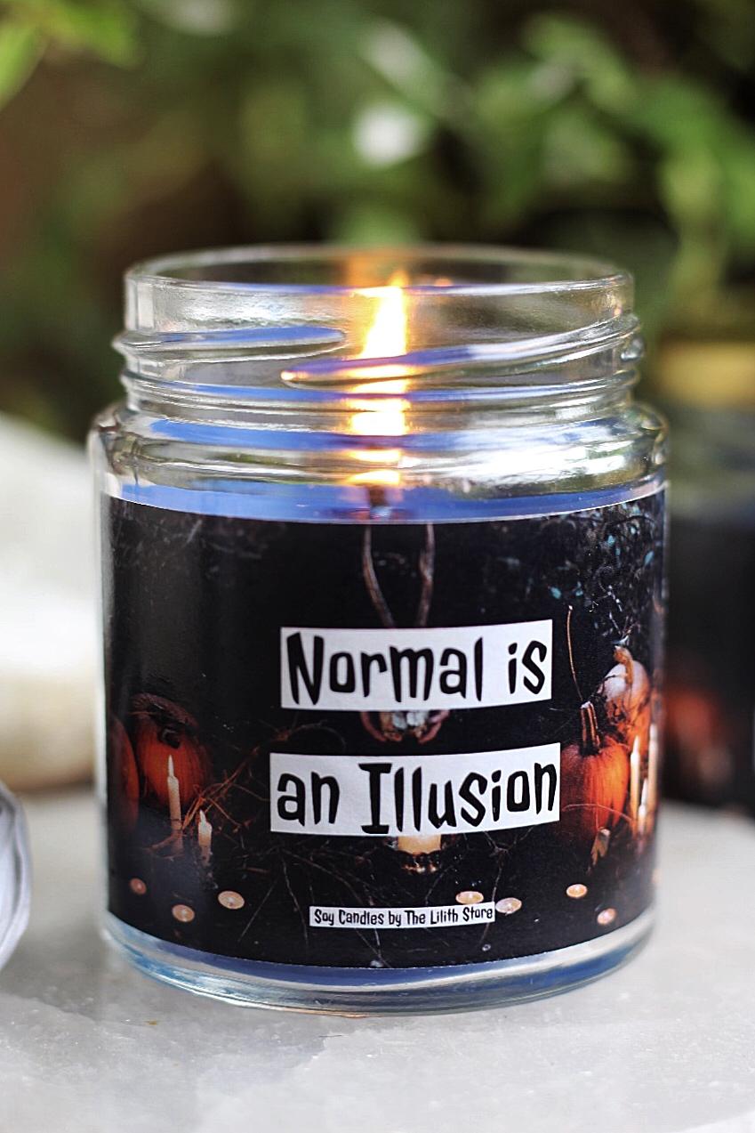 Normal Is Illusion Soy Candle