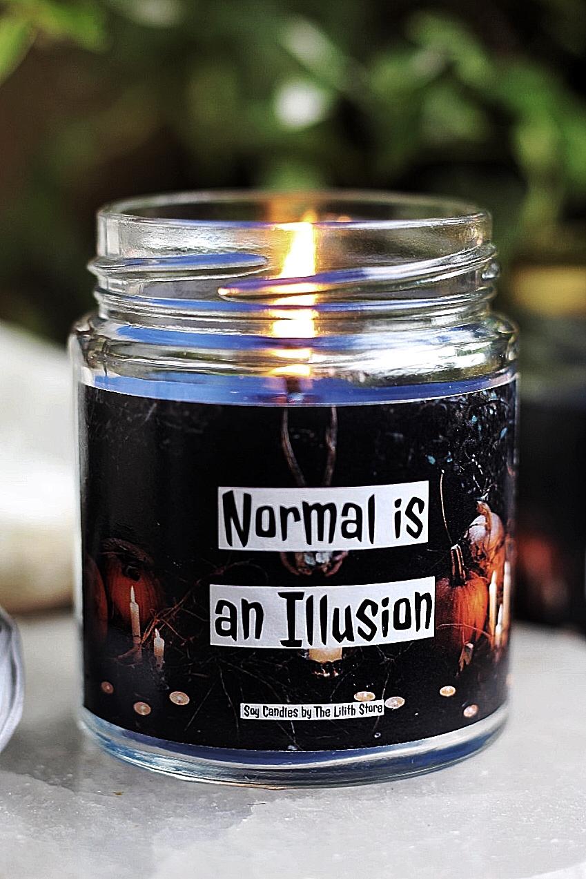 Normal Is Illusion Soy Candle