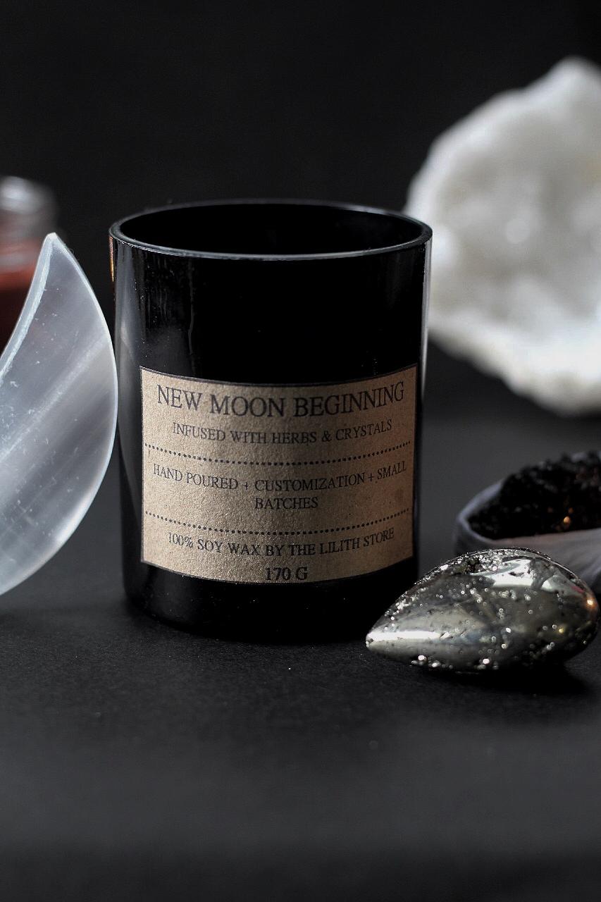 New Moon Beginning - The Ultimate Smudge Soy Candle 170 G