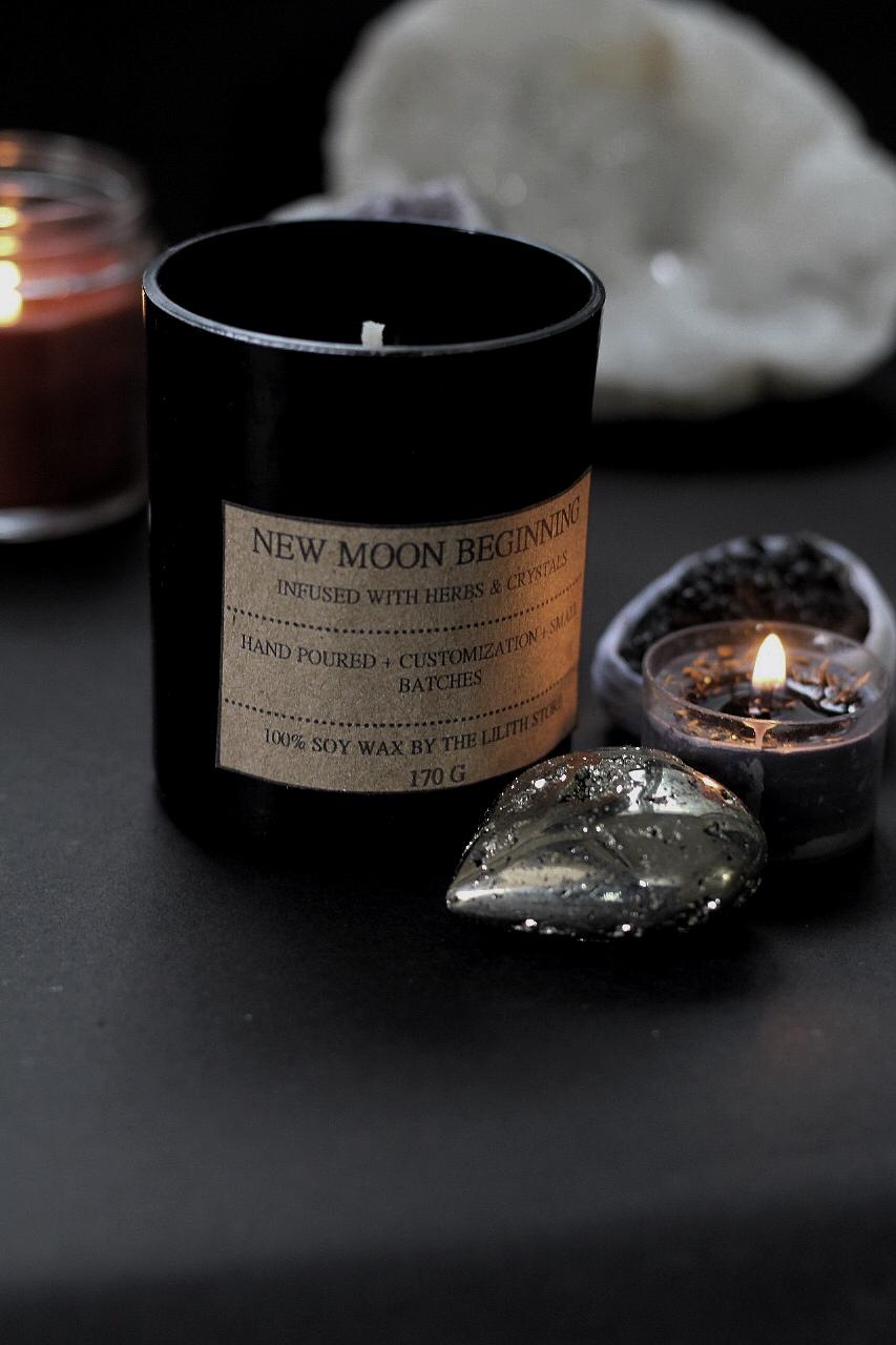 New Moon Beginning - The Ultimate Smudge Soy Candle 170 G