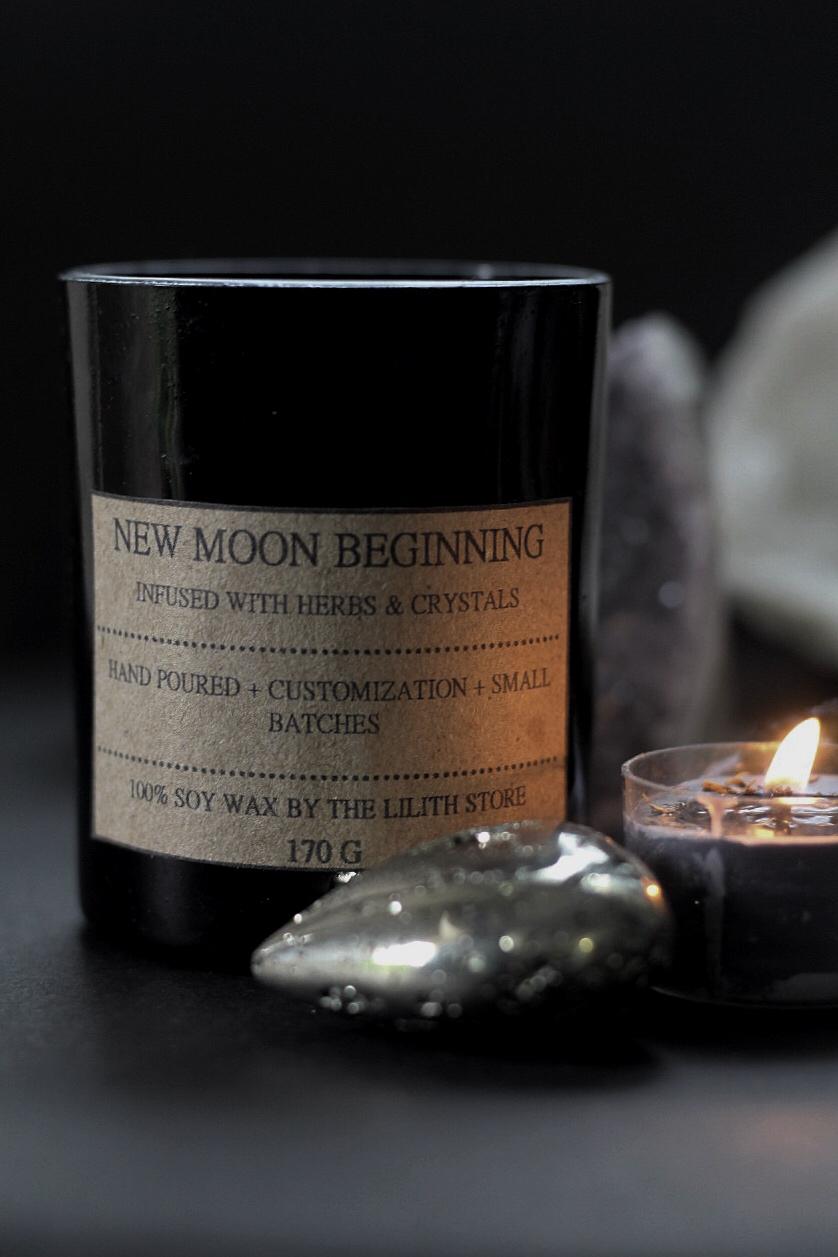 New Moon Beginning - The Ultimate Smudge Soy Candle 170 G