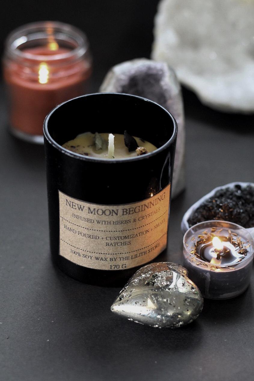 New Moon Beginning - The Ultimate Smudge Soy Candle 170 G