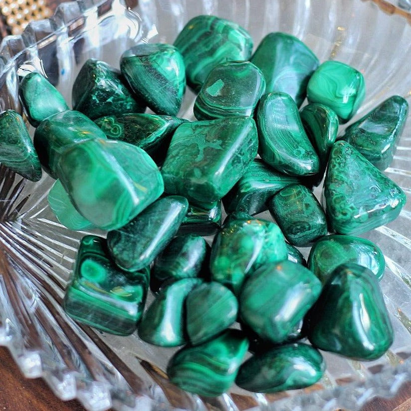 Malachite Tumble Stone | Of Protection & Encouragement Crystal