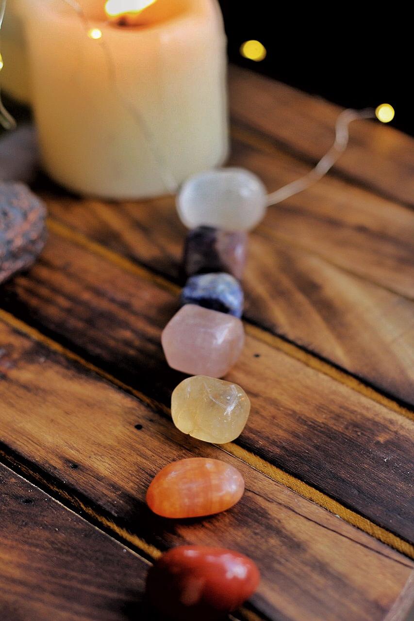 Seven Chakra Tumble Stone Set Of 7 Crystal