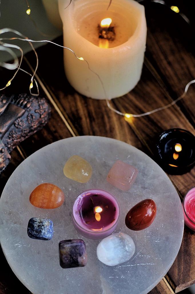 Seven Chakra Tumble Stone Set Of 7 Crystal