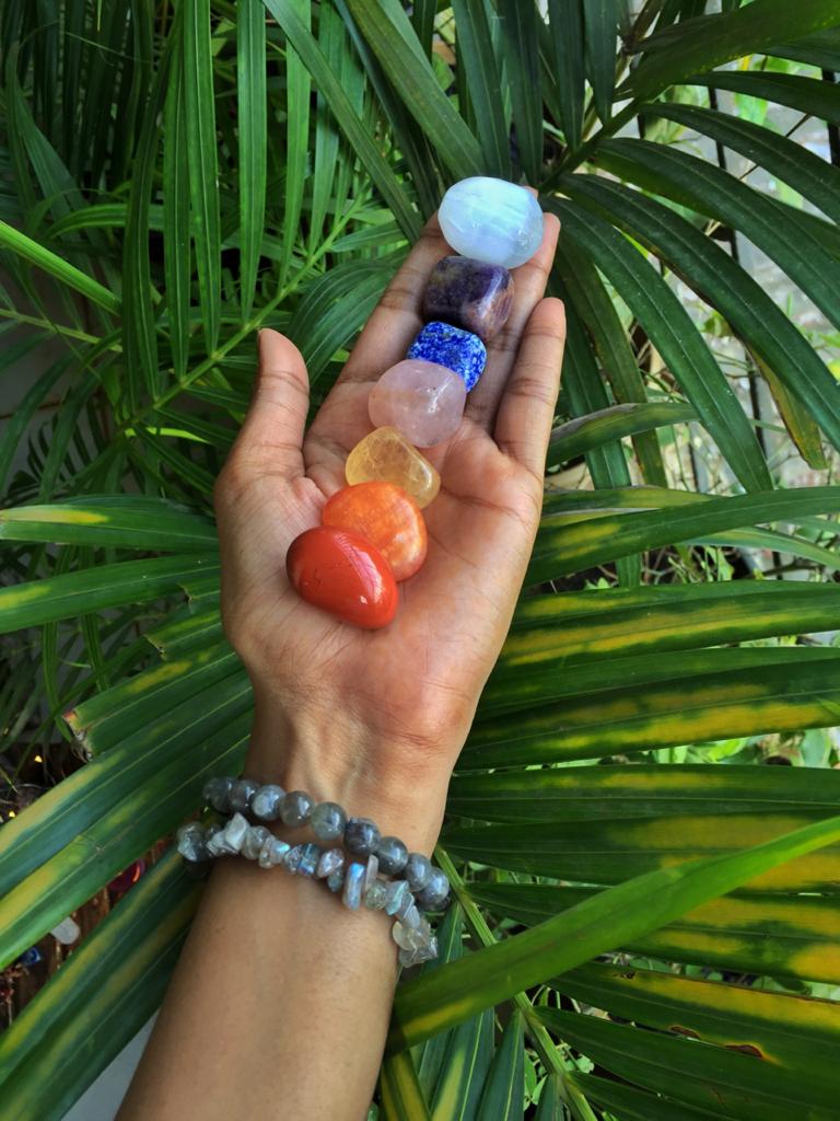 Seven Chakra Tumble Stone Set Of 7 Crystal