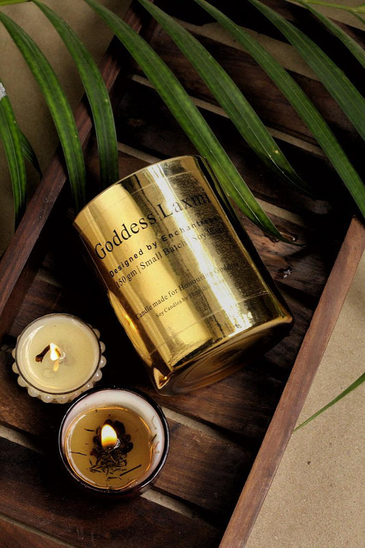 Goddess Laxmi Candle - 150 Gm Soy Wax
