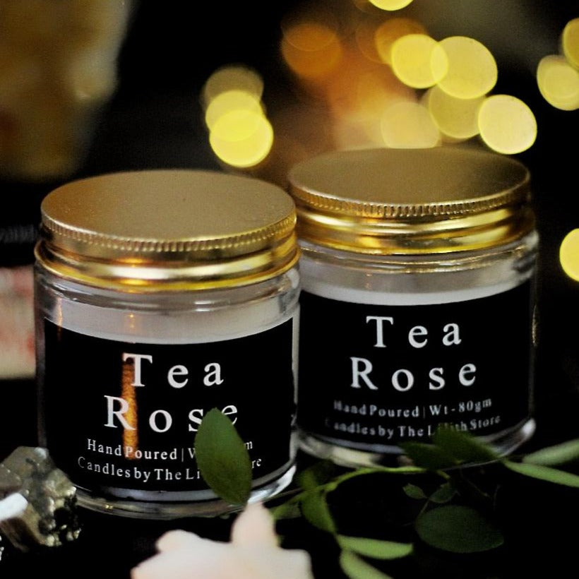 Tea Rose Scented Candle