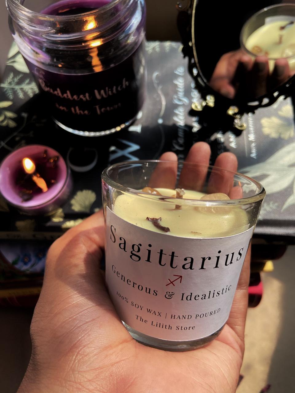 Sagittarius Zodiac Mini Candle - 60 Gm