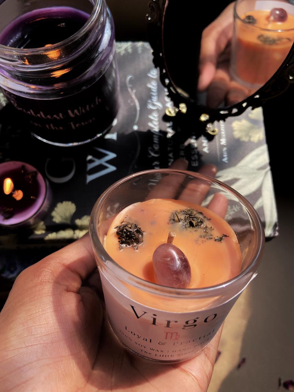 Virgo Zodiac Mini Candle - 60 Gm