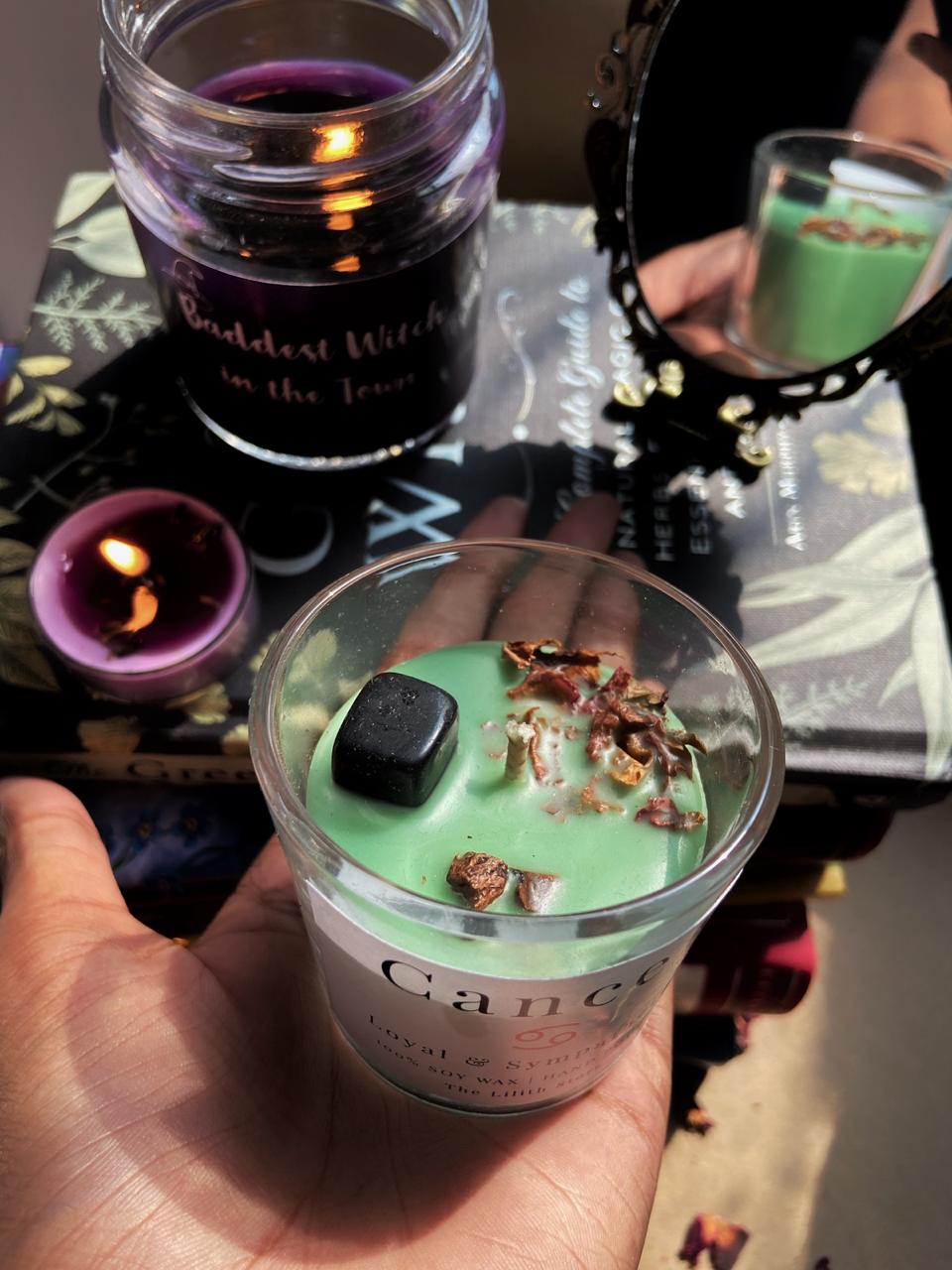 Cancer Zodiac Mini Candle - 60 Gm