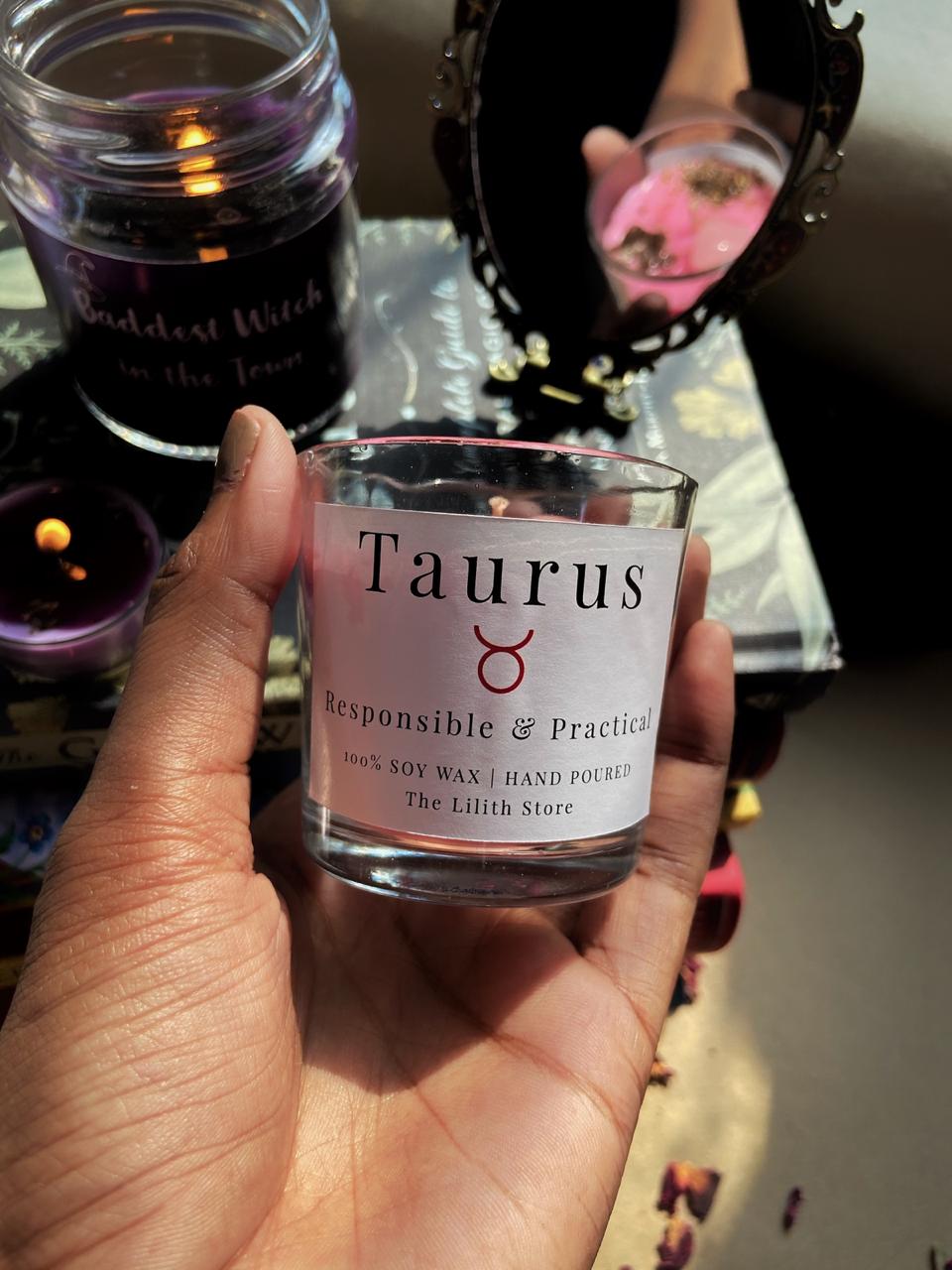 Taurus Zodiac Mini Candle - 60 Gm
