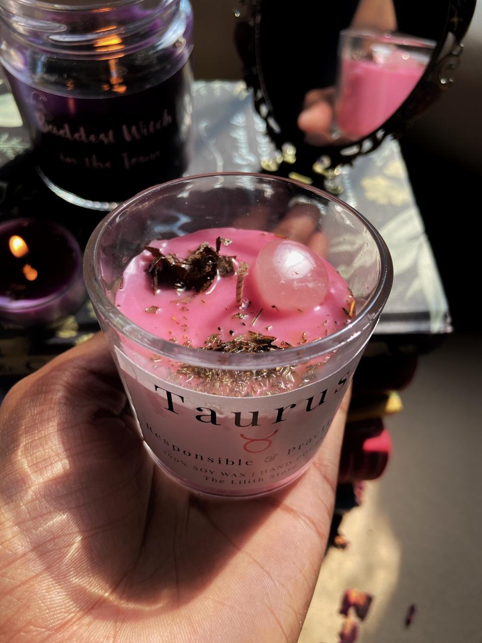 Taurus Zodiac Mini Candle - 60 Gm