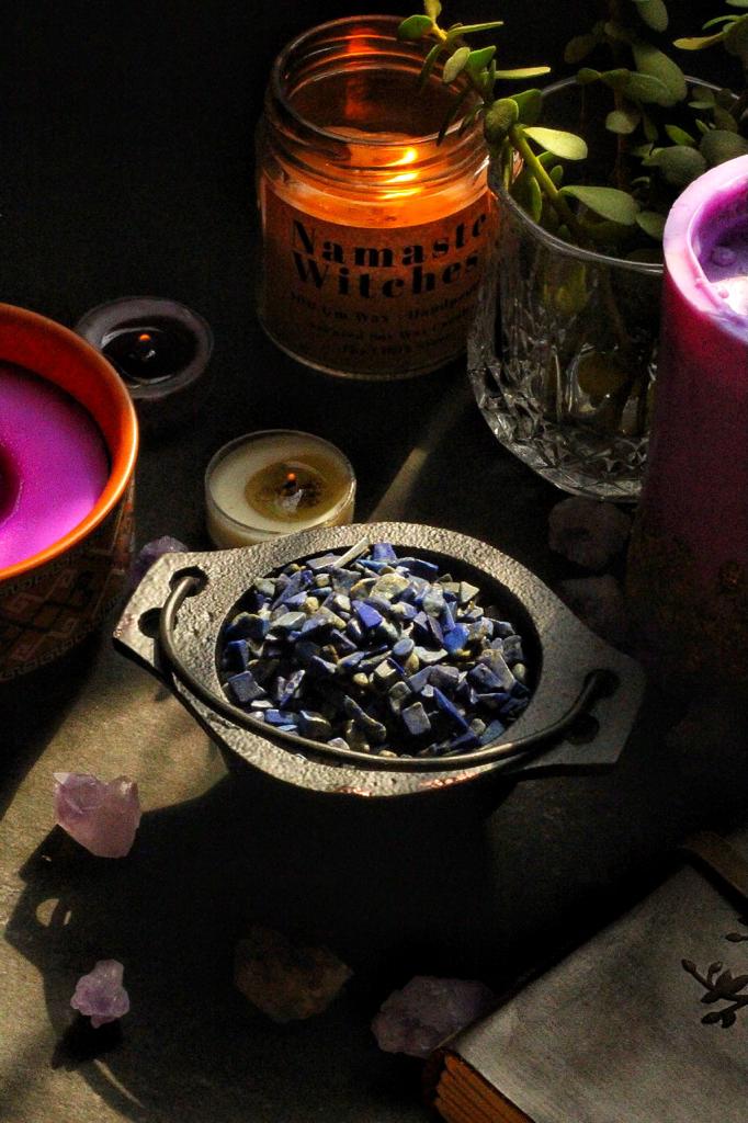 Lapis Lazuli Chips - 50 Gm Crystal & Stones