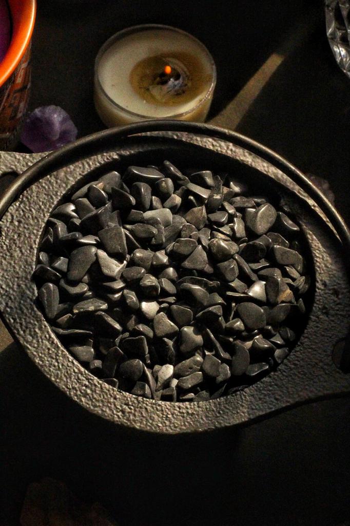 Black Tourmaline Chips - 50 Gm Crystal