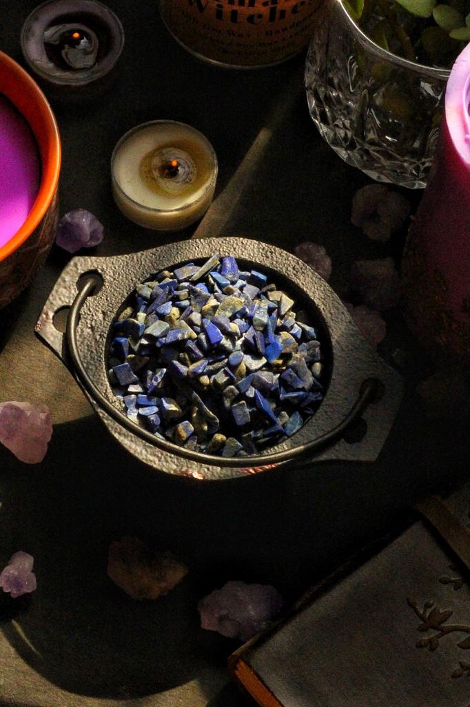 Lapis Lazuli Chips - 50 Gm Crystal & Stones