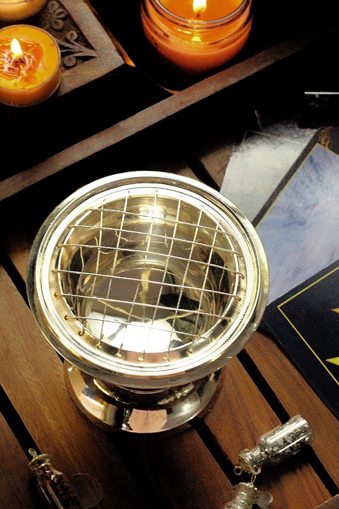 Incense Burner With Silver Polish Altarware | Altar