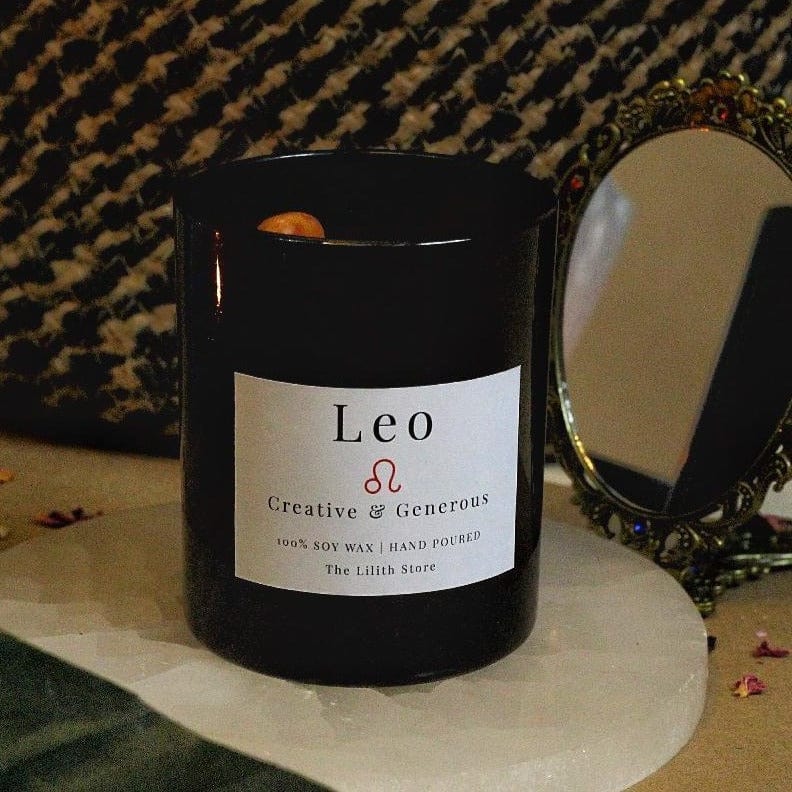 Leo Zodiac Scented Soy Candle - 170 Gm