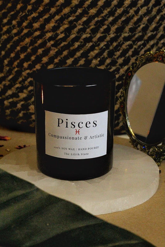 Pisces Zodiac Scented Soy Candle - 170 Gm