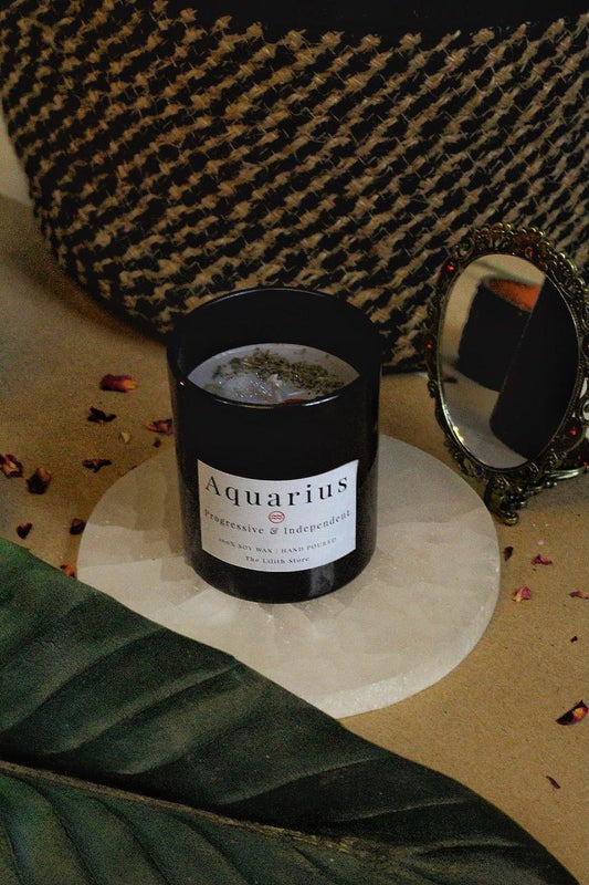 Aquarius Zodiac Scented Soy Candle - 170 Gm