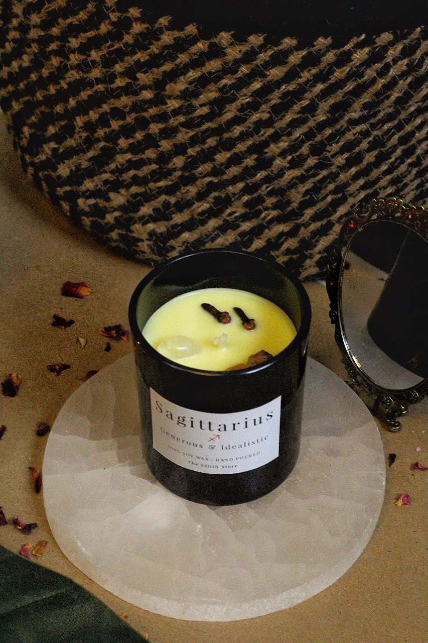 Sagittarius Zodiac Scented Soy Candle - 170 Gm