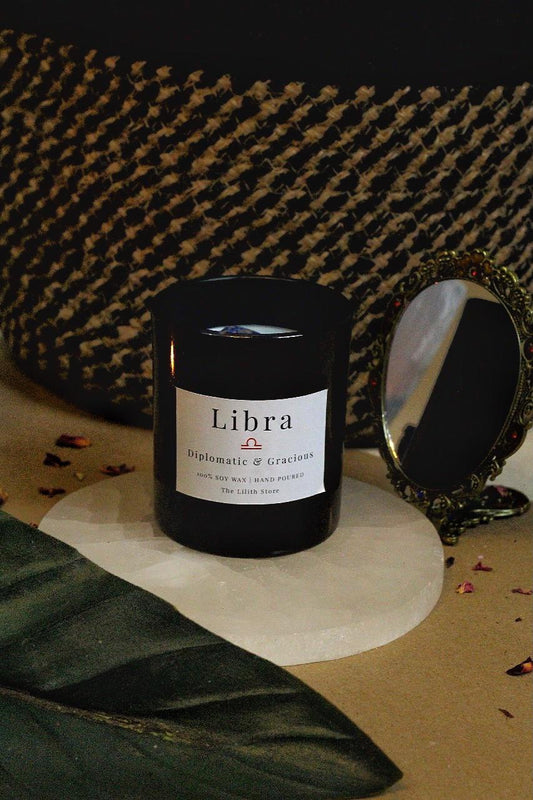 Libra Zodiac Scented Soy Candle - 170 Gm