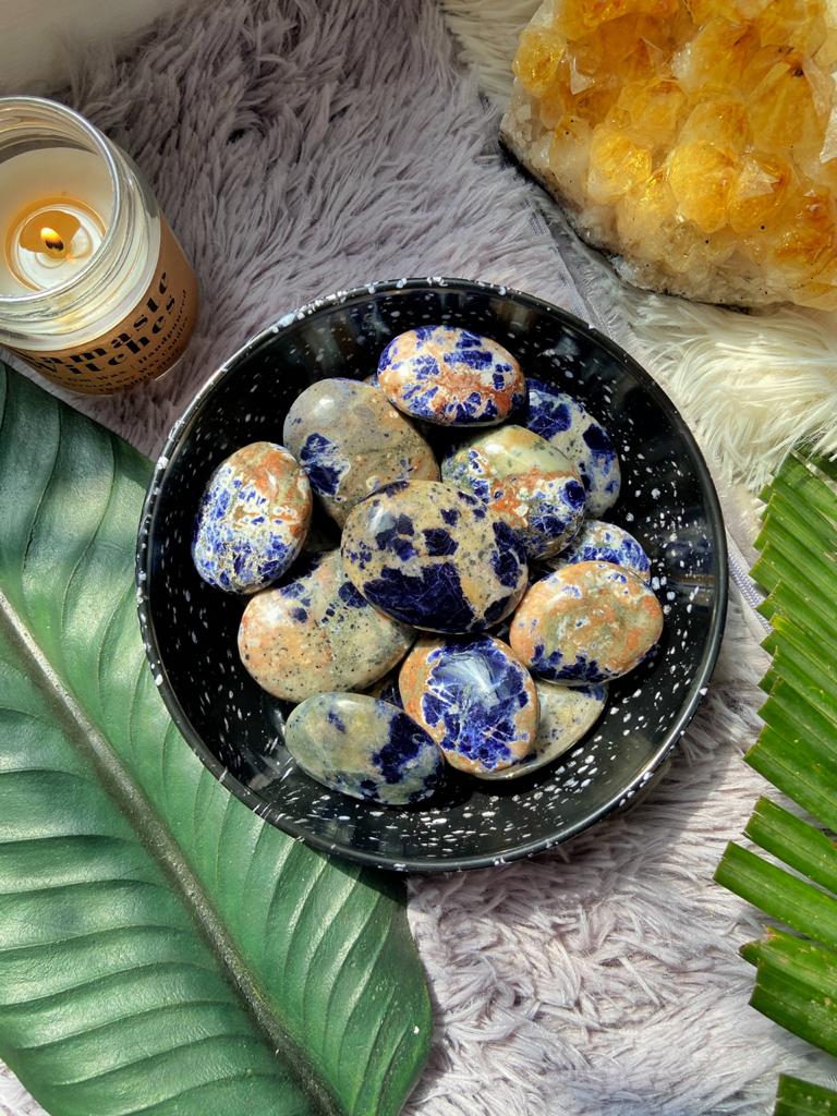 Sodalite Palmstone | Stone For Emotional Balance Crystal & Stones