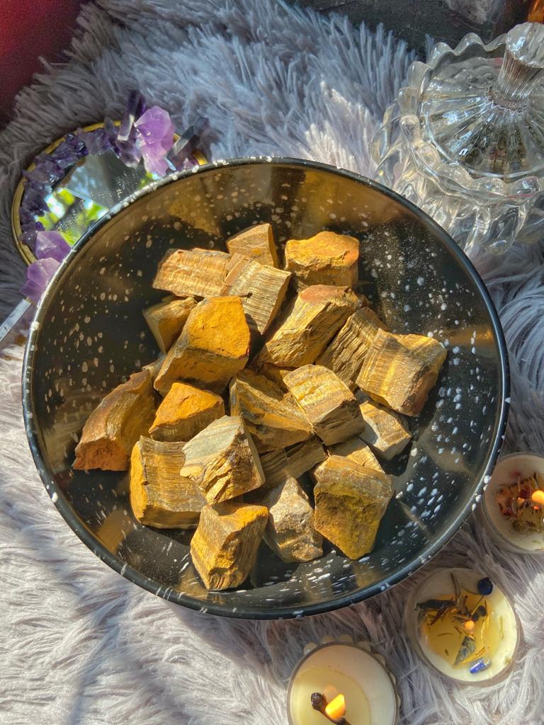 Tigers Eye Raw Stone | For Protection Against Evil Crystal
