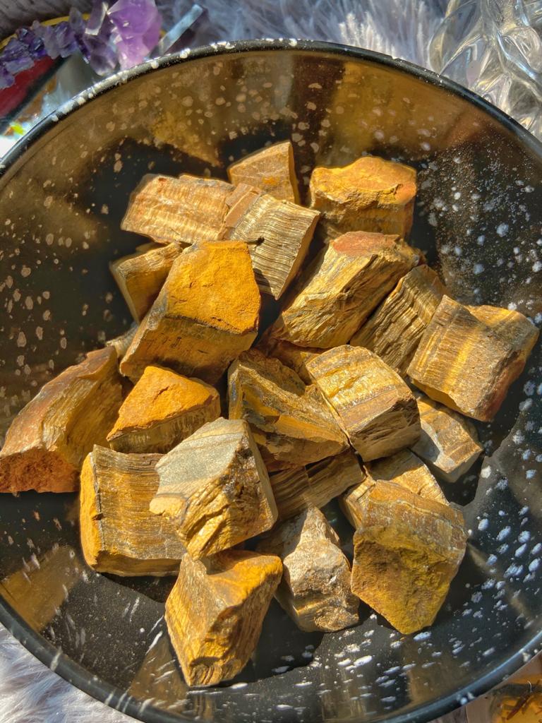 Tigers Eye Raw Stone | For Protection Against Evil Crystal