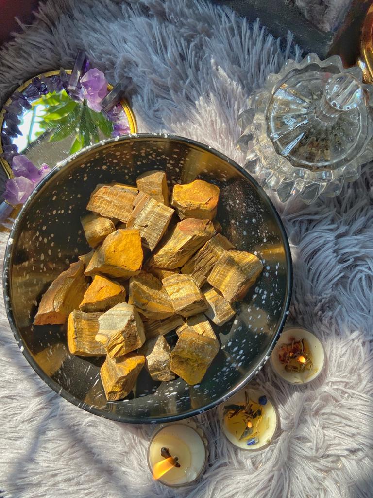 Tigers Eye Raw Stone | For Protection Against Evil Crystal