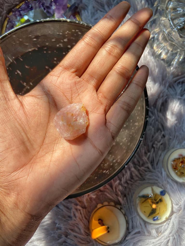 Rose Quartz Raw Stone | For Love & Self Confidence Crystal Stones