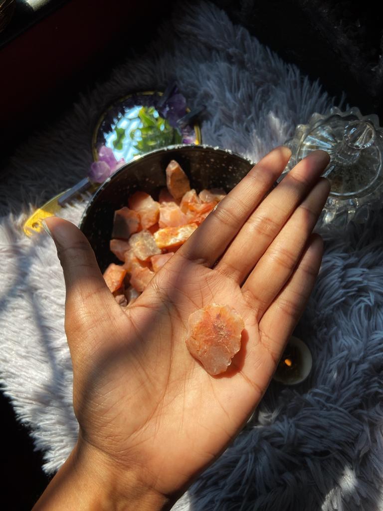 Orange Carnelian Raw Stone -Motivation & Creativity Crystal
