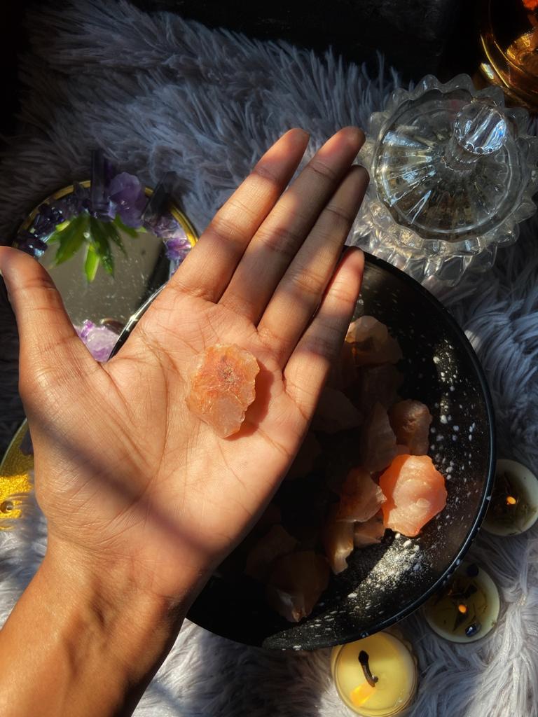 Orange Carnelian Raw Stone -Motivation & Creativity Crystal