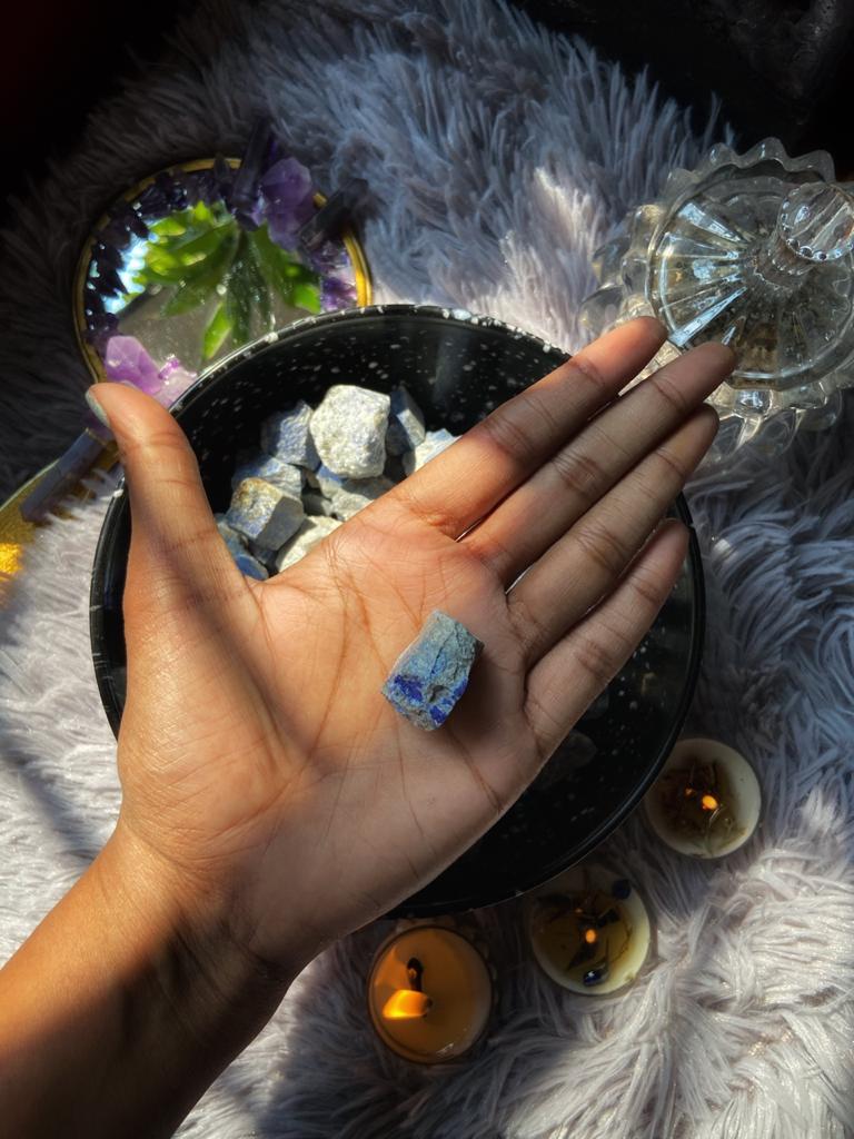 Lapiz Lazuli Raw Stone - Mental Peace And Communication Crystal