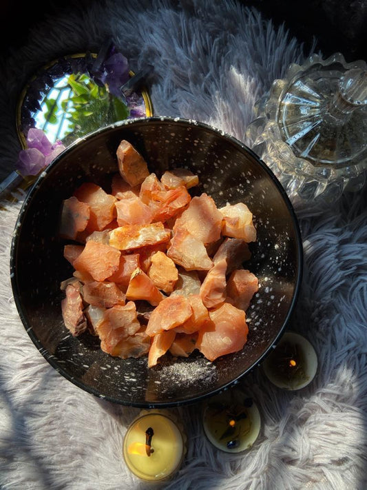 Orange Carnelian Raw Stone -Motivation & Creativity Crystal
