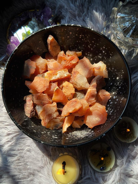 Orange Carnelian Raw Stone -Motivation & Creativity Crystal