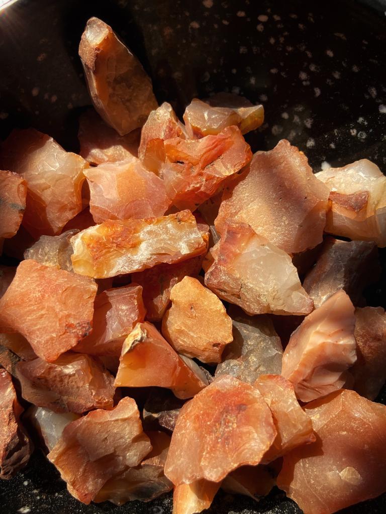 Orange Carnelian Raw Stone -Motivation & Creativity Crystal