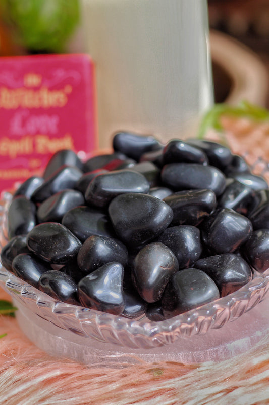 Black Onyx Tumble | Protection Against Negativity & Evil Eye Crystal Stones