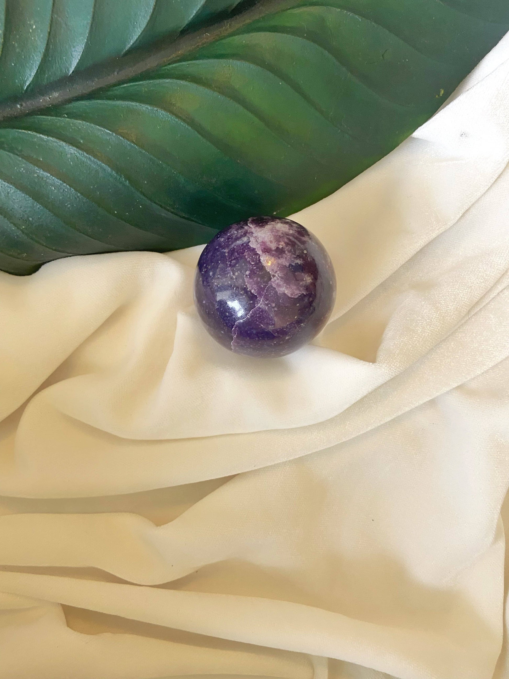 Lepidolite Spheres Crystal