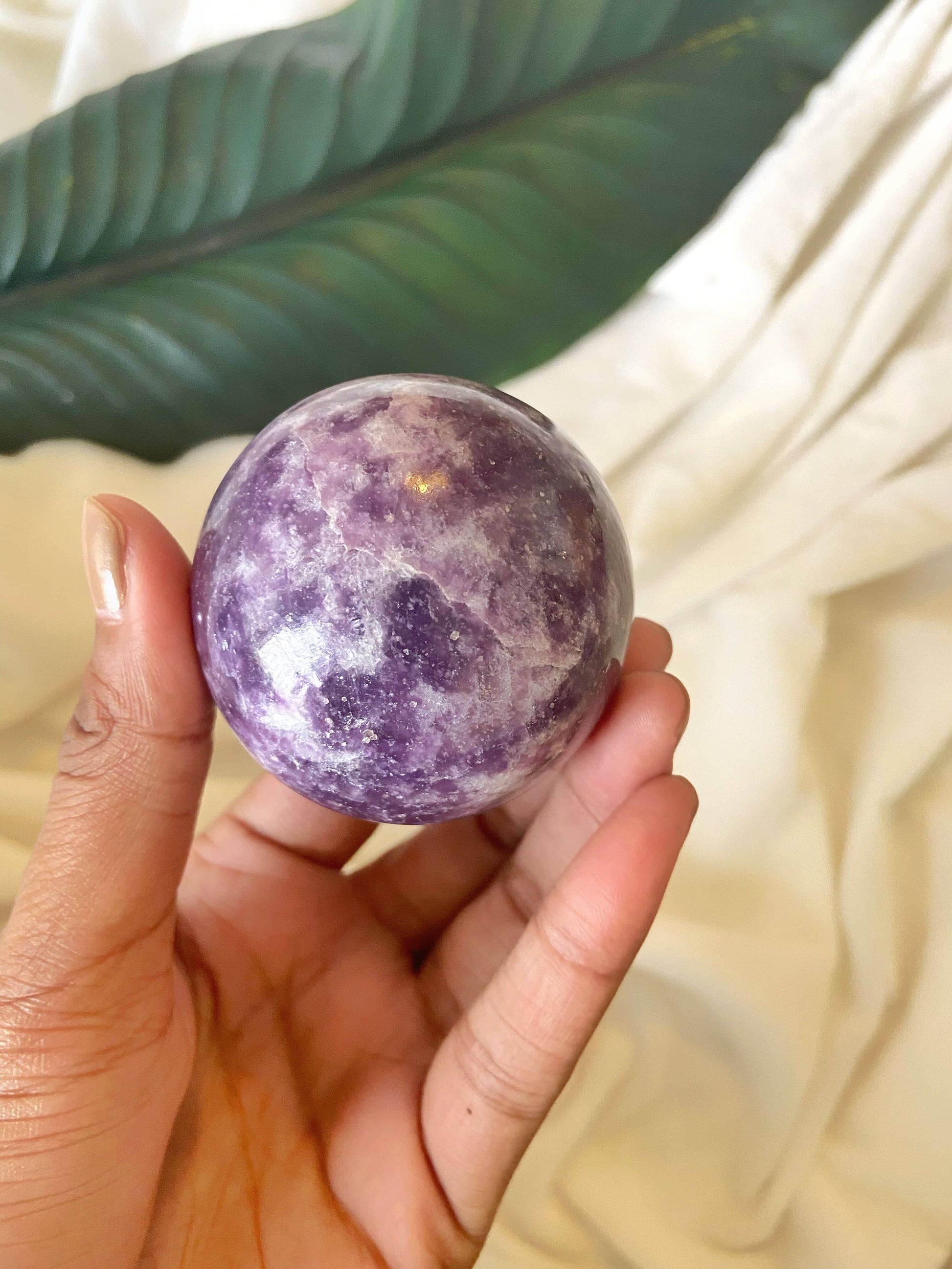 Lepidolite Spheres Crystal