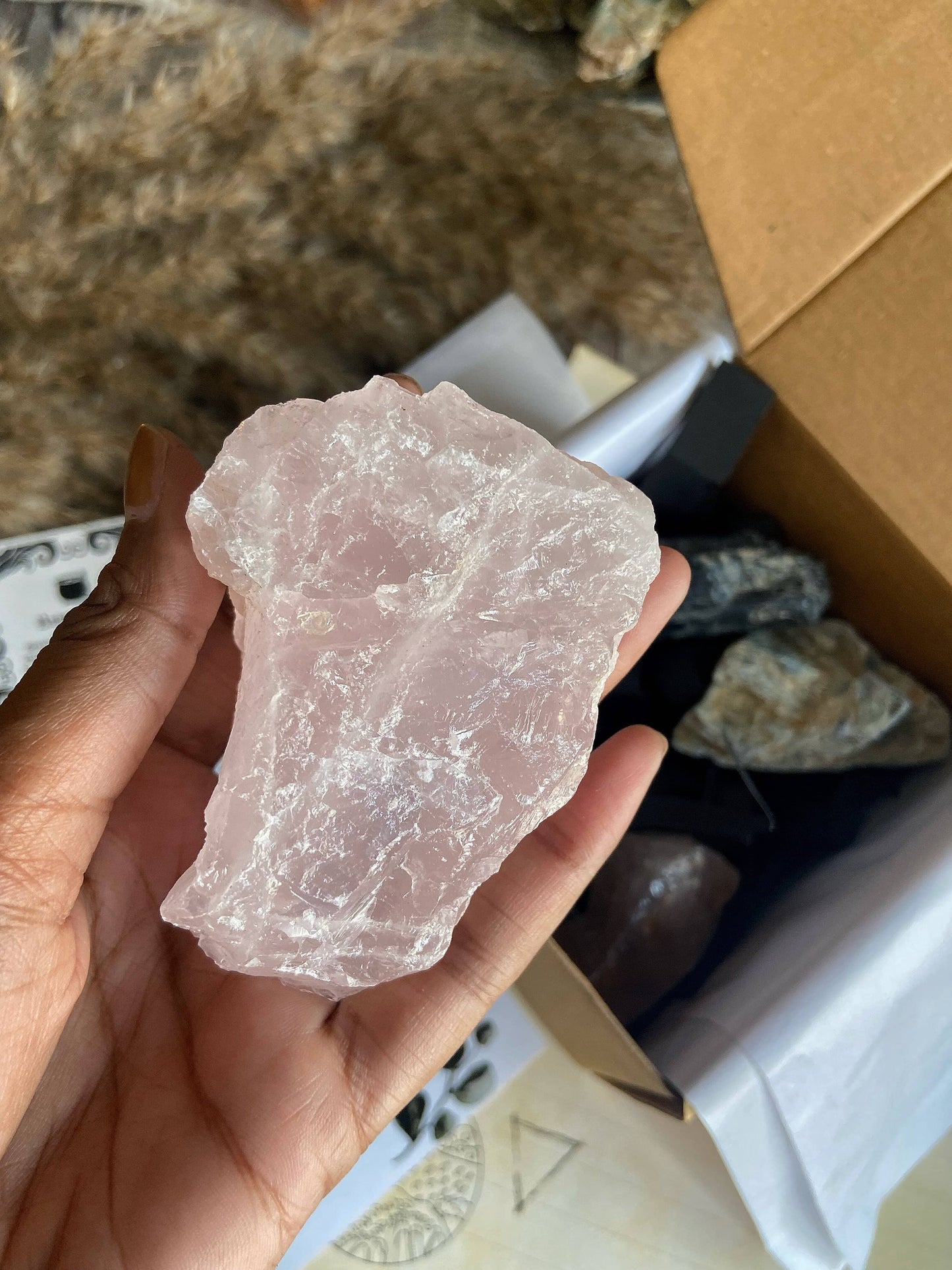 Raw Stones - Set Of 4 Crystal &