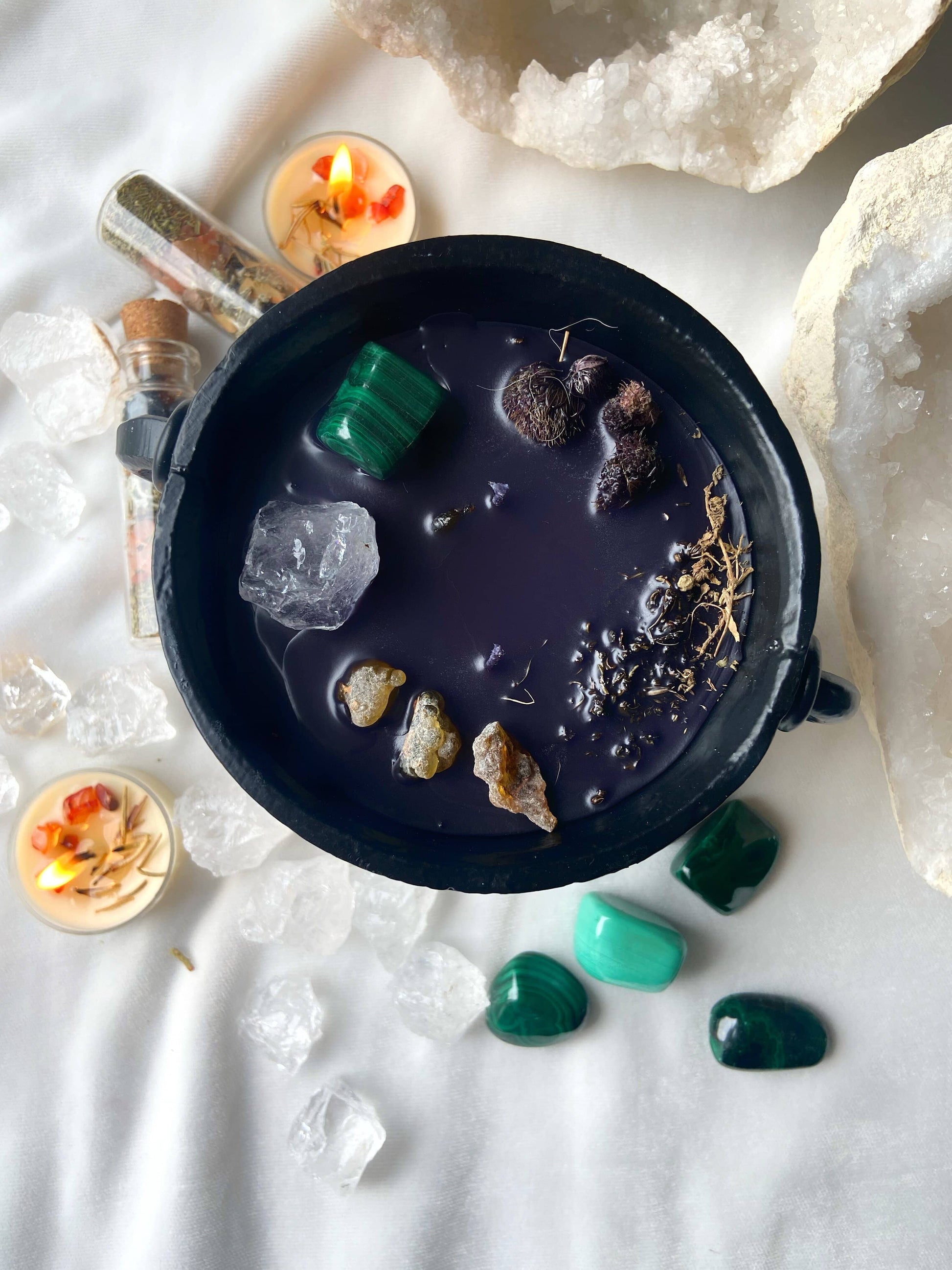 Cerridwen Honoring Cauldron Candle