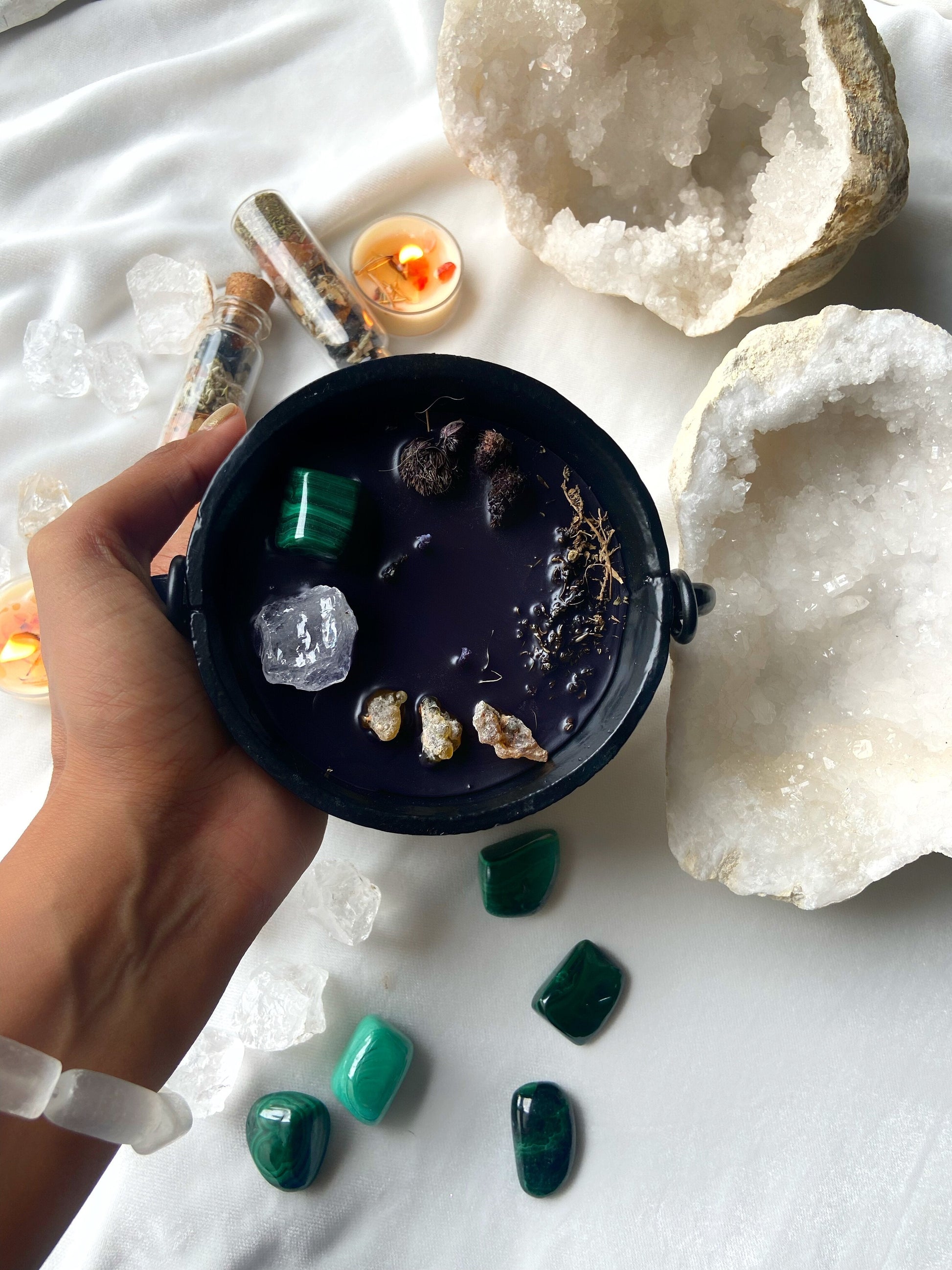Cerridwen Honoring Cauldron Candle