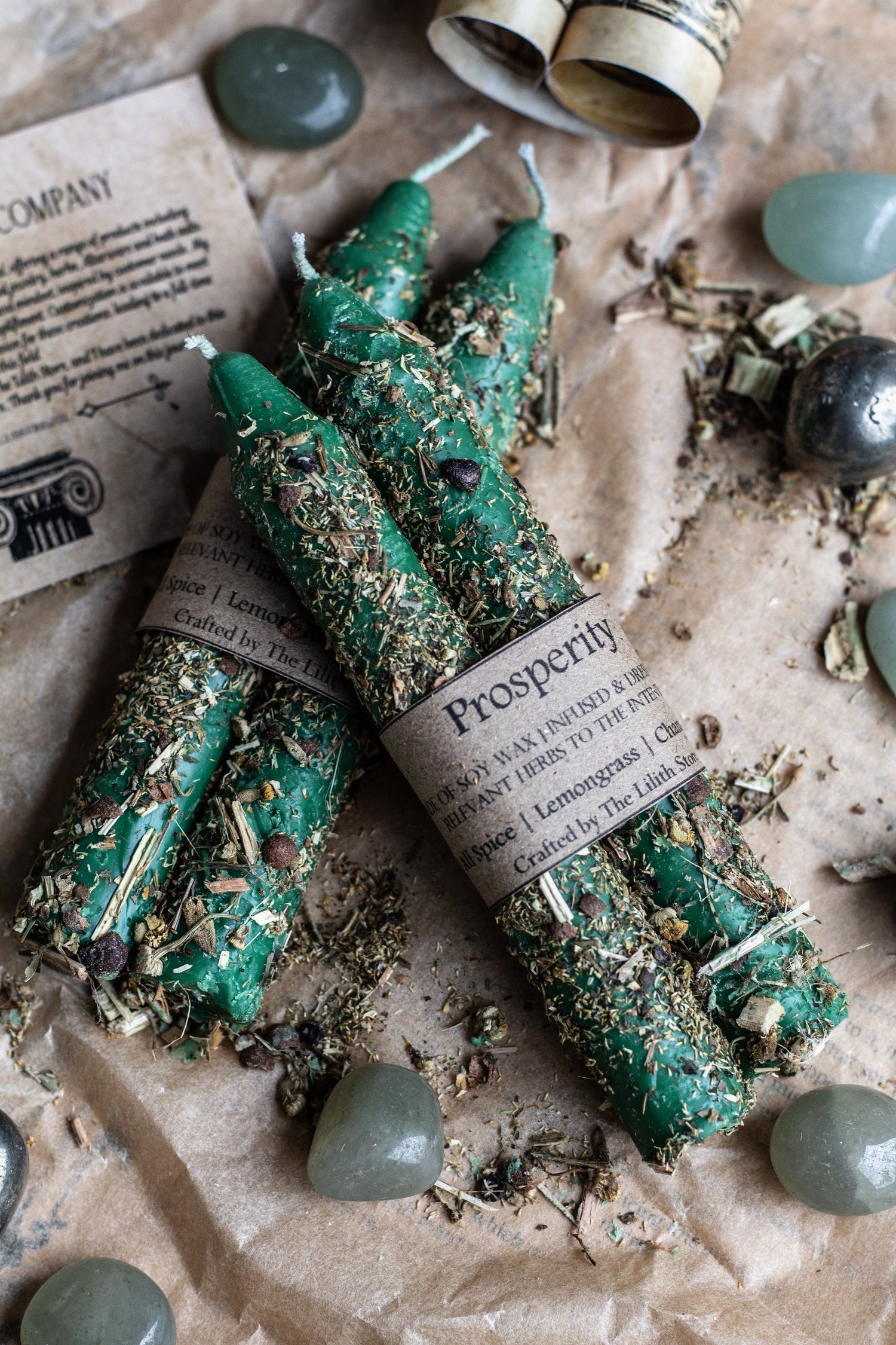 Herb Dressed Candles