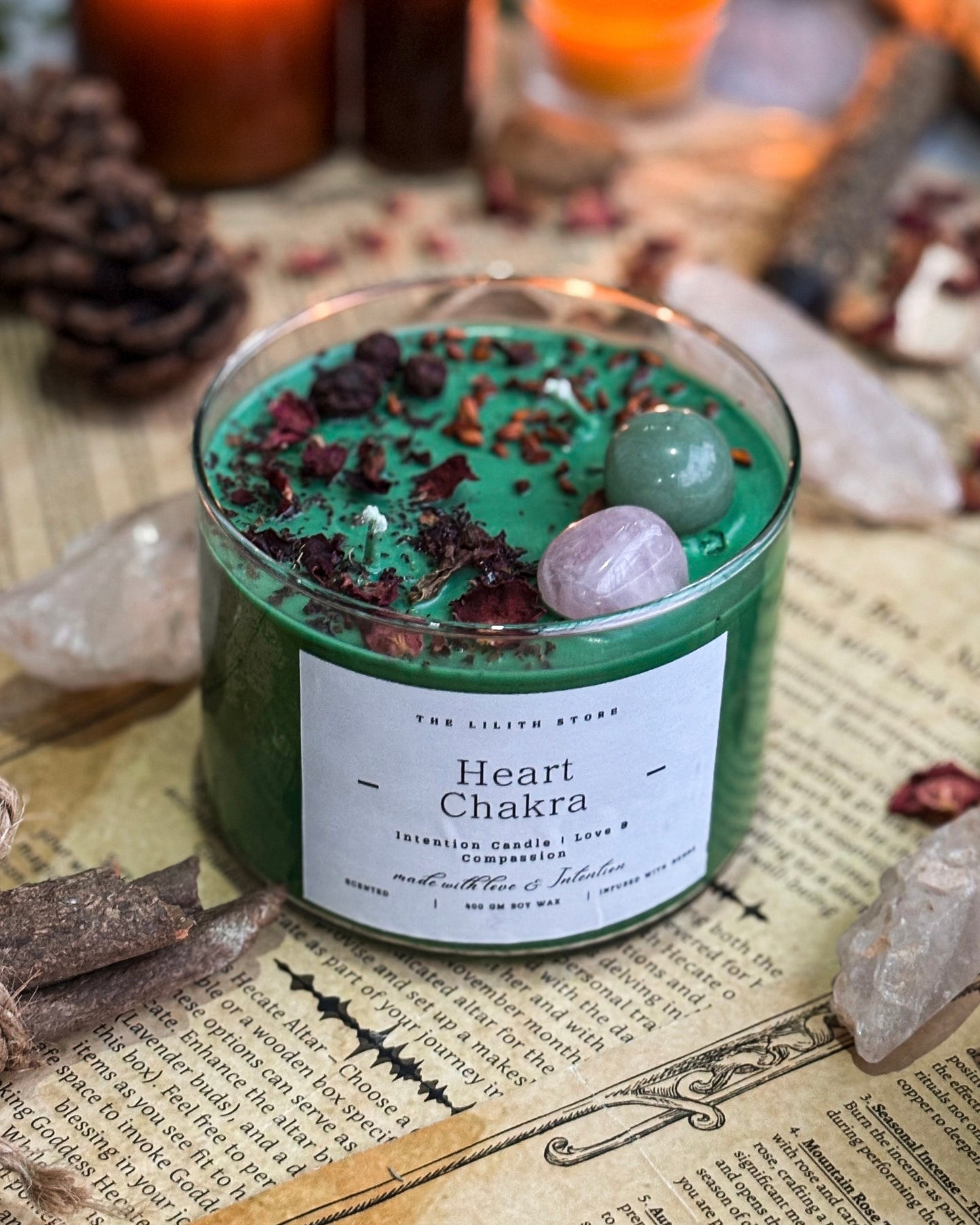 Heart Chakra Intention Candle