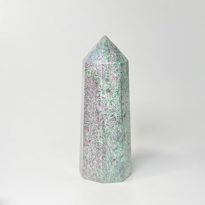 Eight Facet Ruby in Kyanite Tower – 645g -Distinctive Colour & Balanced Form