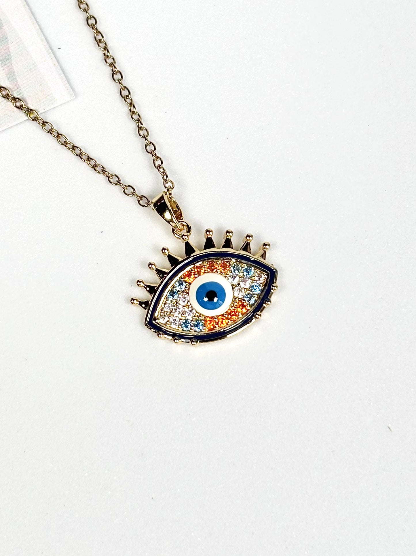 Evil Eye Pendant Necklace | Gold-Plated Stainless Steel | The Lilith Store