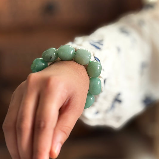 Green Aventurine Tumble Bracelet | Stone of Abundance & Prosperity