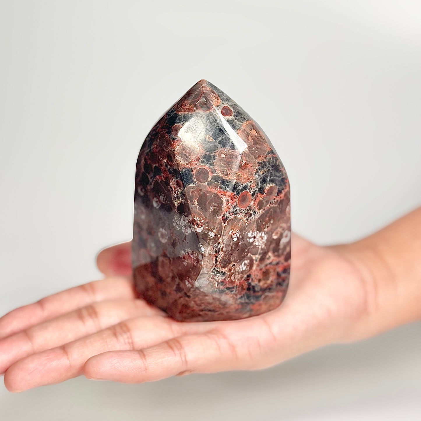 Peanut Obsidian Freeform 330g – Natural Fusion of Fire & Earth